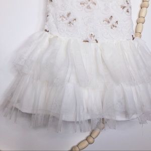 Dresses - GIRL’S SEQUENCE AND RUFFLES WHITE DRESS Dresses - GIRL’S SEQUENCE AND RUFFLES WHITE DRESS